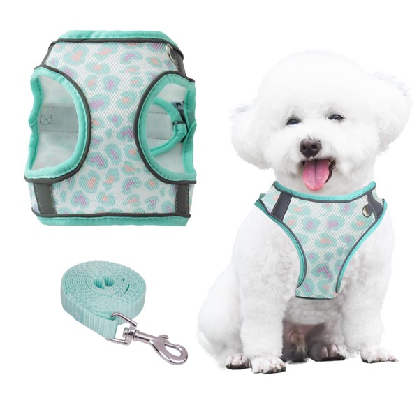 PawSailor Anti-Pull Dog Harness and Lead Set, Breathable, Adjustable, Reflective