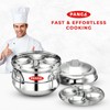 PANCA Stainless Steel Idli Maker 3 Plate 13 Idli Panai