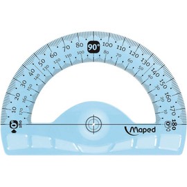 Maped 244180 Semicircular protractor Flex 180 degrees, 120 mm, Assorted Colours