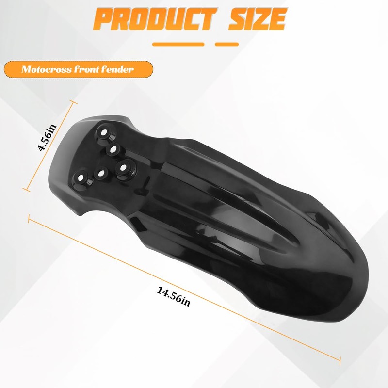 Motorcycle Front Wheel Mudguard, Motorbike Front Fender Protector Parts, Bicycle