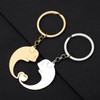 YAYAKO Couple Pig Keychain Stainless Steel Matching Piggy Keyring Cute