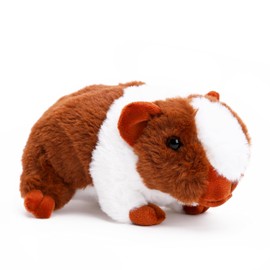 Toyland® 20 cm (8 inches), brown and white fluffy guinea pig plush, children's plush and cuddly toys, suitable from 18 m