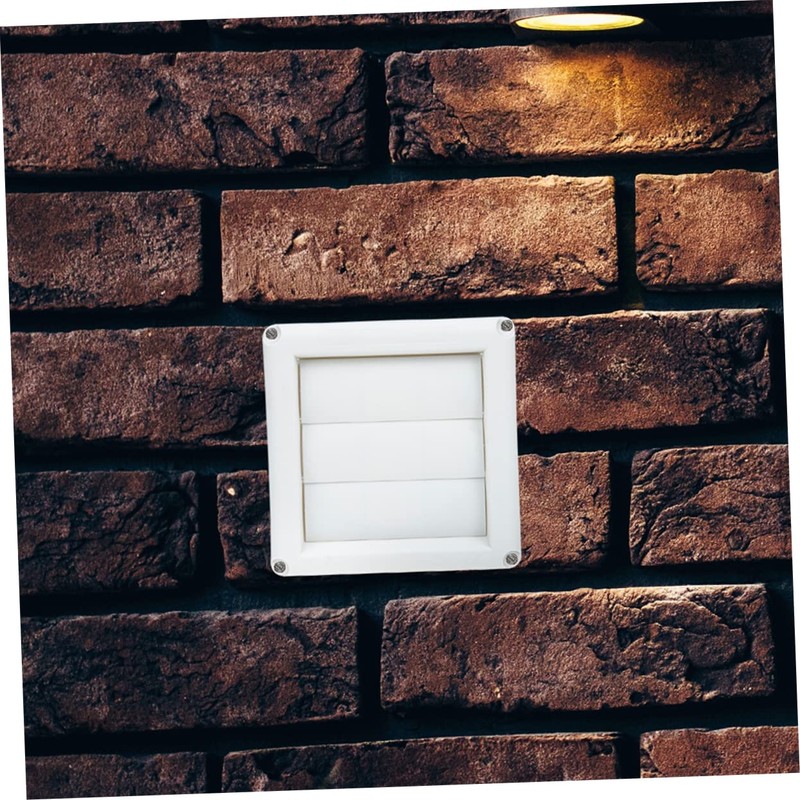 LABRIMP Dryer Vent Cover Louvered Exterior Wall Vent Hood for