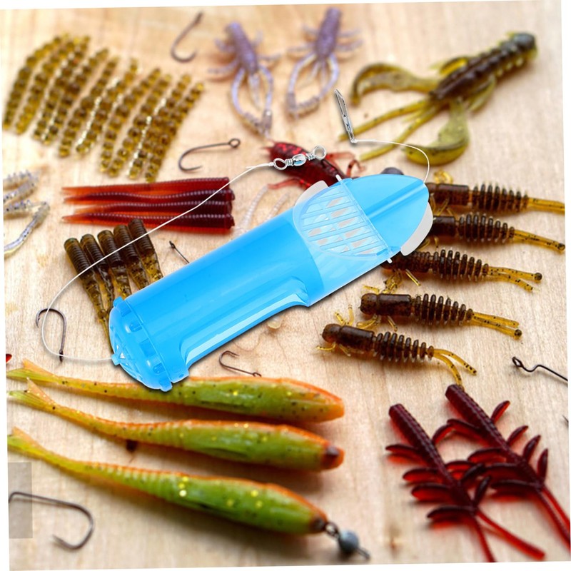 SUPVOX 6pcs Rotating Fishing Bait Cage Plastic Trap for Crawfish