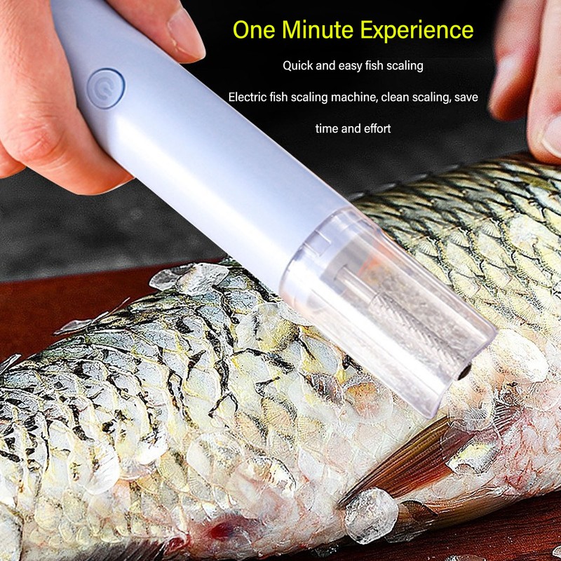 Electric Fish Scaler Automatic Handheld Quick Efficient ABS Stainless Steel