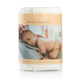 EcoNaps Mess-Free Bamboo Rayon Nappy Liners