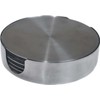 Thirstystone 6-Pack Stainless Steel Coasters in Stainless Steel Holder Attractive