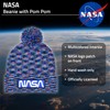 Concept One NASA Logo Knitted Acrylic Intarsia Winter Beanie Hat