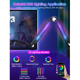 YOUSHARES Mic Arm Boom Arm - RGB Mic Boom Arm for Blue Yeti Mic, HyperX QuadCast QuadCast S SoloCast, Fifine AM8, Rode, Shure SM7B, MV7, Razer, Gaming Mic and All Microphones