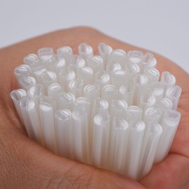 Preshurnk Ribbon Mass Fiber Optic Fusion Splice Protection Sleeves 40mm,Accommodate up to 12 Fibers Clear-100pcs