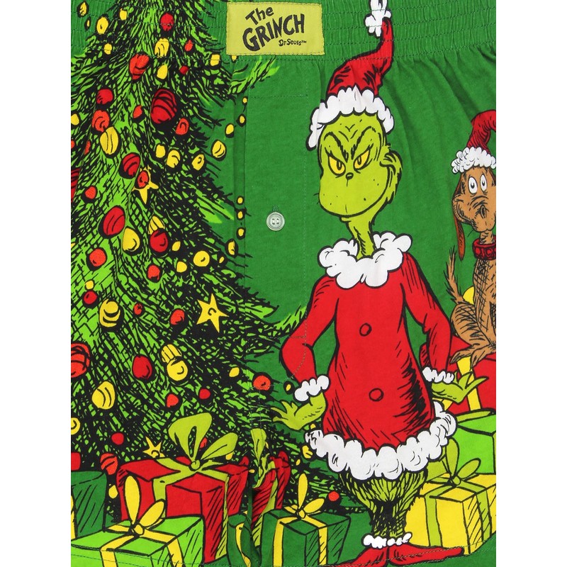 Dr. Seuss The Grinch Don't Be a Grinch Men's Button