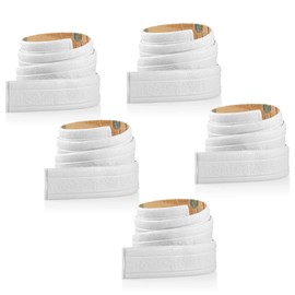 90 x 3 Inch Self Adhesive Flexible Foam Molding Trim Wallpaper Border 3D Sticky Decorative Wall Lines Peel and Stick Trim Wall Trim Baseboard Trim for Home, Office, Hotel DIY Decor, White (8 Roll)