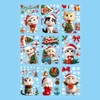 9 Sheets 156Pcs Christmas Decorations Window Clings, Large 3D Lucky