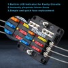 MAEZOE 6 Way 12V Fuse Box with LED Indicator, Heavy