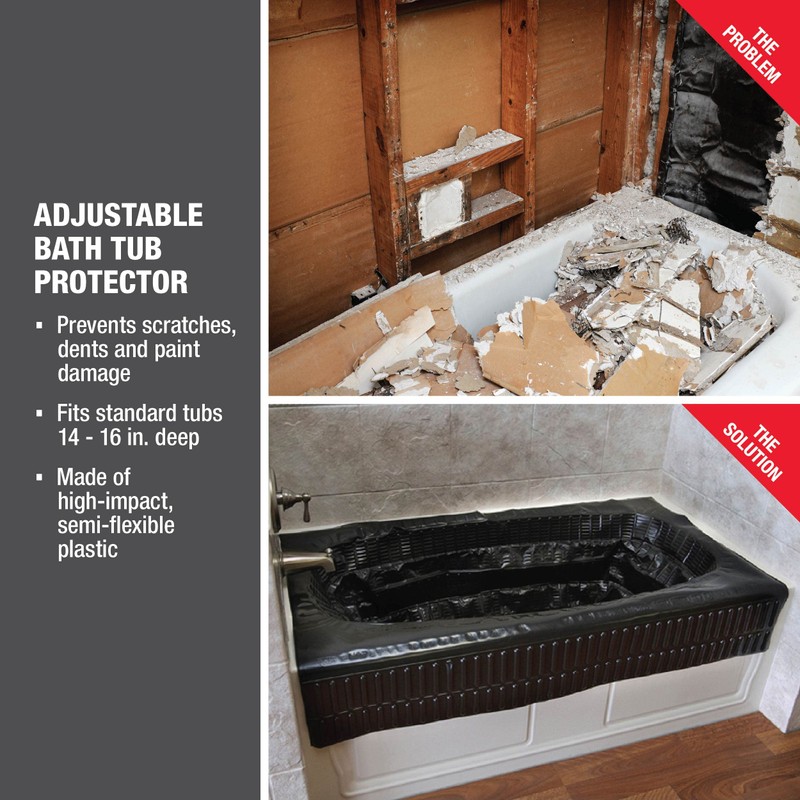 Oatey 34126 Adjustable Bath Tub Protector, 14 Inch - 16