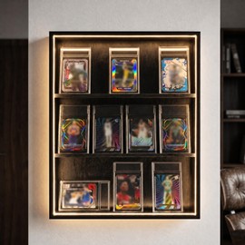 LuxRound Trading Card Display Case, Acylic Graded Sports Card Display Case