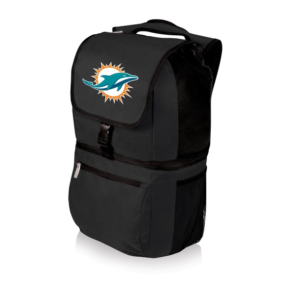 PICNIC TIME Black Miami Dolphins Zuma Cooler Backpack