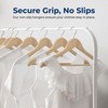 SereneLife 80-Piece Solid Wooden Hangers Set for Clothes – Heavy