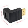 Poyiccot DP to DP Adapter, 90 Degree Up Angle Displayport