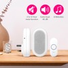 Byron Wireless Doorbell Set – Multi-Colour Visual Alert – Mute