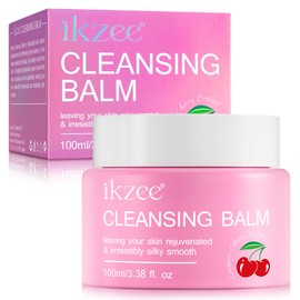 XIAMOFUZHOU Cleansing Balm Makeup Remover - 3.38 Oz Cherry Scented Moisturizing Hydrating Deep Nourishing Travel-friendly Smooth Face Cleanser Makeup Remover Clear Cleansing Balm for All Skin Types