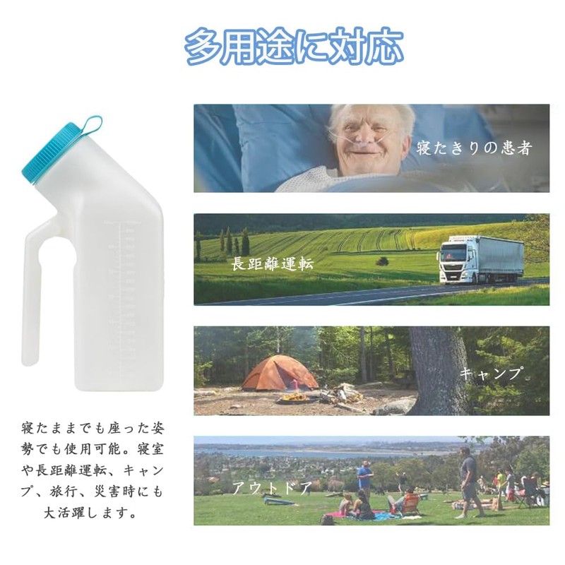 CHENLONB Urine Bottle for Men 33.8 fl oz (1000 ml)