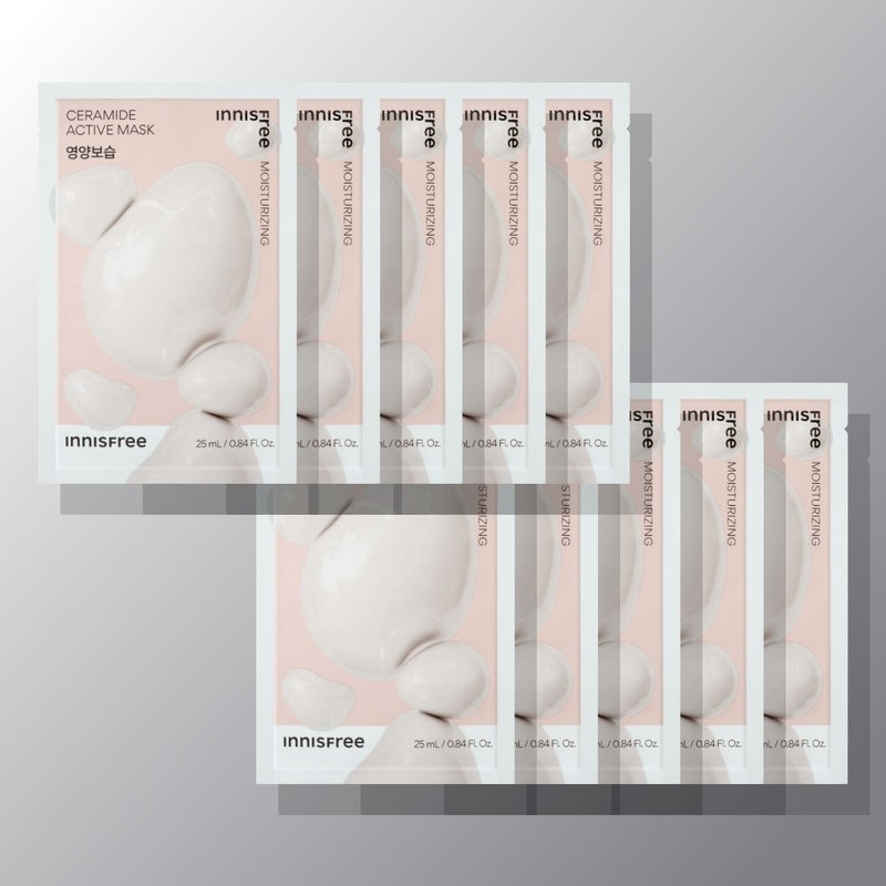 innisfree Active Mask Madecassoside [Moisture & Soothing] 25mL x 10ea