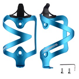 ROCKBROS Bottle Holder Bicycle Aluminium Alloy Lightweight Water Bottle Holder for MTB Road Bike Drink Holder Black/Red/Blue/Silver 1 Piece/1 Pair