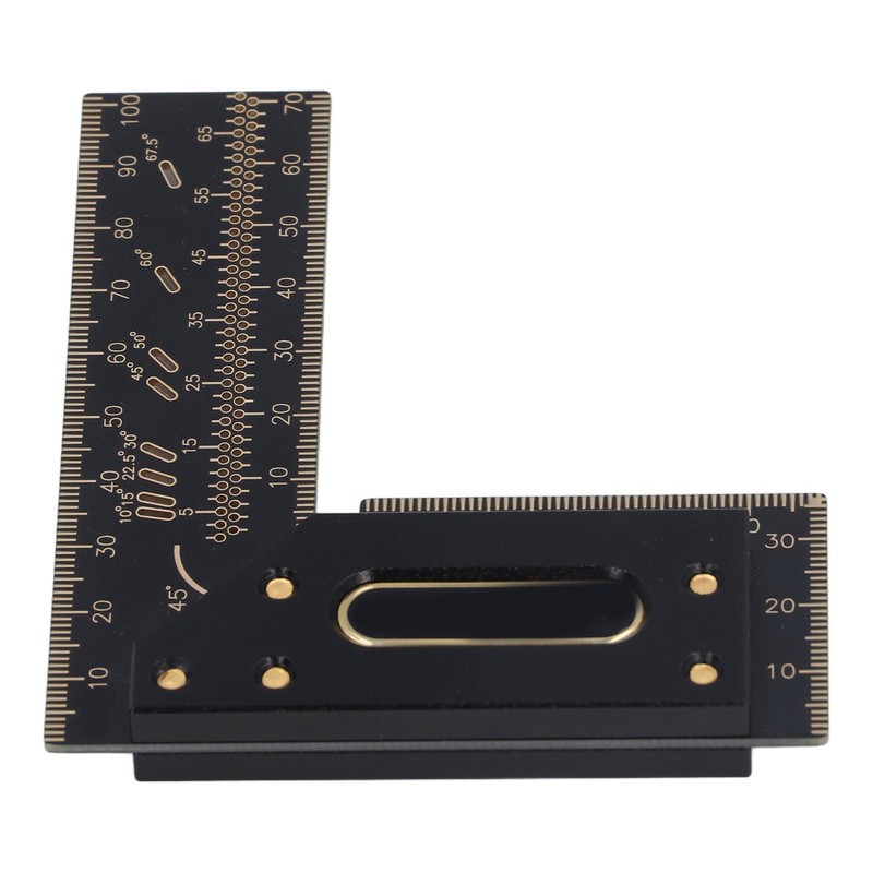 100mm Woodworking Scriber L Shape Square Ruler Aluminum Alloy Carpenter
