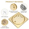 4 Inch Shower Drain Cover, Square Floor Drain Cover Replacement,Grille