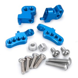 JGGZONE 4Pcs Aluminum Front Rear Shock Tower Mount Blue Shock Damper Stand Compatible with Tamiya CC01 1/10 RC Crawler Car Upgrade Parts