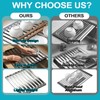 Aluminum Dish Drying Rack, 17.7" x 13.4", Foldable, Rust-Proof, Non-Slip