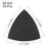 sourcing map Triangular Sandpaper Hook and Loop Triangle Sanding Pad