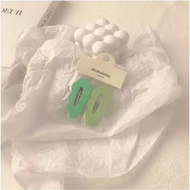 BB클립 컬러 구름 똑딱핀 달콤한 (2세트) [블루+로즈레드/AH150] BB Clip Color Cloud Snap Hairpin Sweet (Set of 2) [Blue+Rose Red/AH150]