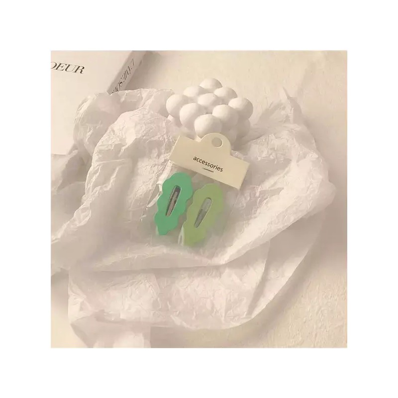 BB클립 컬러 구름 똑딱핀 달콤한 (2세트) [블루+로즈레드/AH150] BB Clip Color