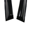 Arokzn 4pcs Smoke Tinted Tape-On Side Window Visor Rain Guards