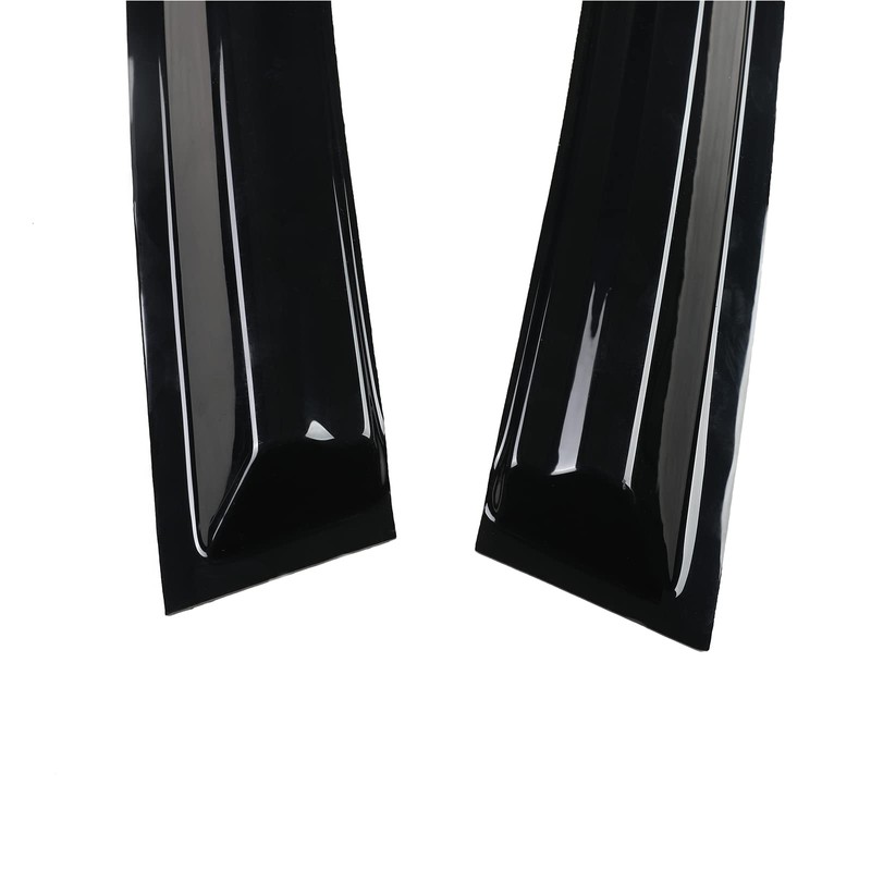 Arokzn 4pcs Smoke Tinted Tape-On Side Window Visor Rain Guards