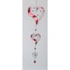 Formano Modern Decorative Hanging Triple Heart Hanging Window Decorative Tiffany