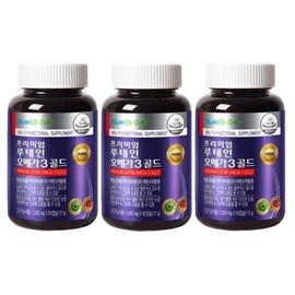 Nutriday Nutriday Premium Lutein Omega-3 Gold 1300mg x 90 Capsules x 3 / 뉴트리디데이 뉴트리디데이 프리미엄 루테인 오메가3 골드 1300mg x 90캡슐 3개