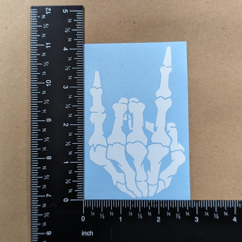 Slaced Skeleton Hands 4 Pack: Rock on Skeleton Hand Left