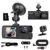 KOCASO 3 Channel Dash Cam Front and Rear 1080P FHD