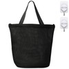 (Non-Transparent Black Mesh) Laundry Net, Gym Bag, Laundry Net, Tote
