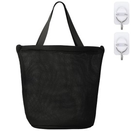 (Non-Transparent Black Mesh) Laundry Net, Gym Bag, Laundry Net, Tote Type, Freestanding, Living Alone, Business Trips, Gym Use