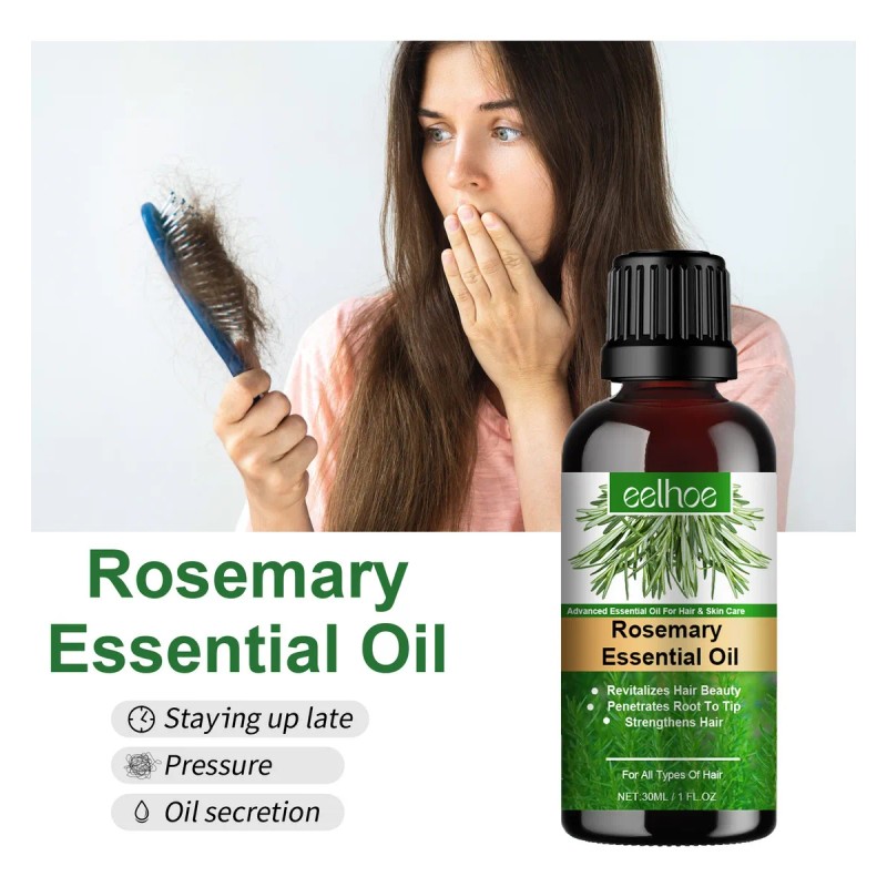 Aceite Esencial De Romero Para El Crecimiento Del Cabello