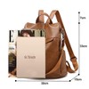 shepretty Women's Backpack, Anti-Theft Shoulder Bag, Multifunctional School Bag Leather,