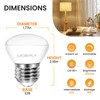 LEDEPLY R14 LED Bulb, 4W=40W, Dimmable, Medium E26 Base, Mini