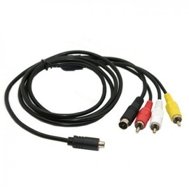 PCATEC Sony VMC 15FS Compatible AV TV Output Audio Video Cable Sony Camcorder Handycam Cord