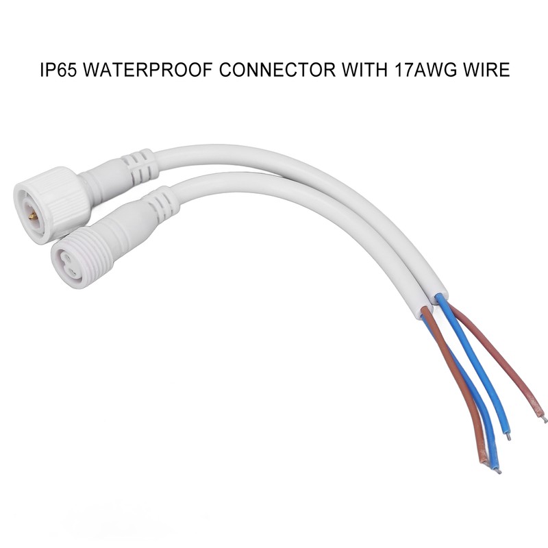 5 Sets 2 Pin Electrical Connector Waterproof Male and Female