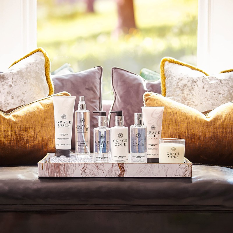 Grace Cole Body Scrub 8oz White Nectarine & Pair