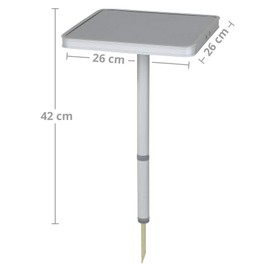 Bo-Camp Mini Camping Table Aluminium Side Table Angel Table Bivvy Stool 3 Heights